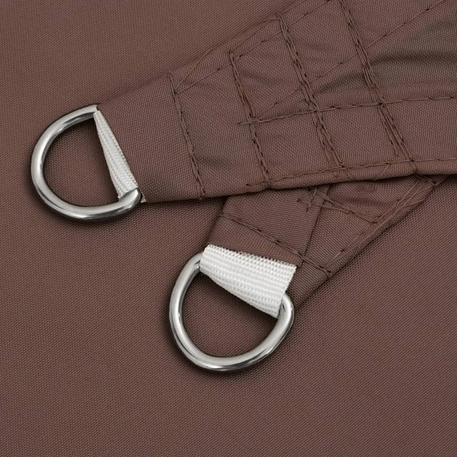 Voile de parasol tissu oxford rectangulaire 3,5x5 m marron - 5