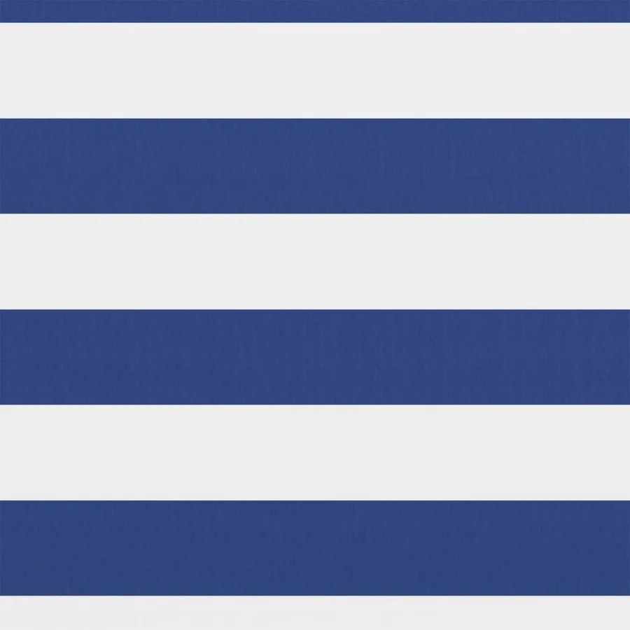 Écran de balcon Blanc et bleu 75x500 cm Tissu Oxford - 2