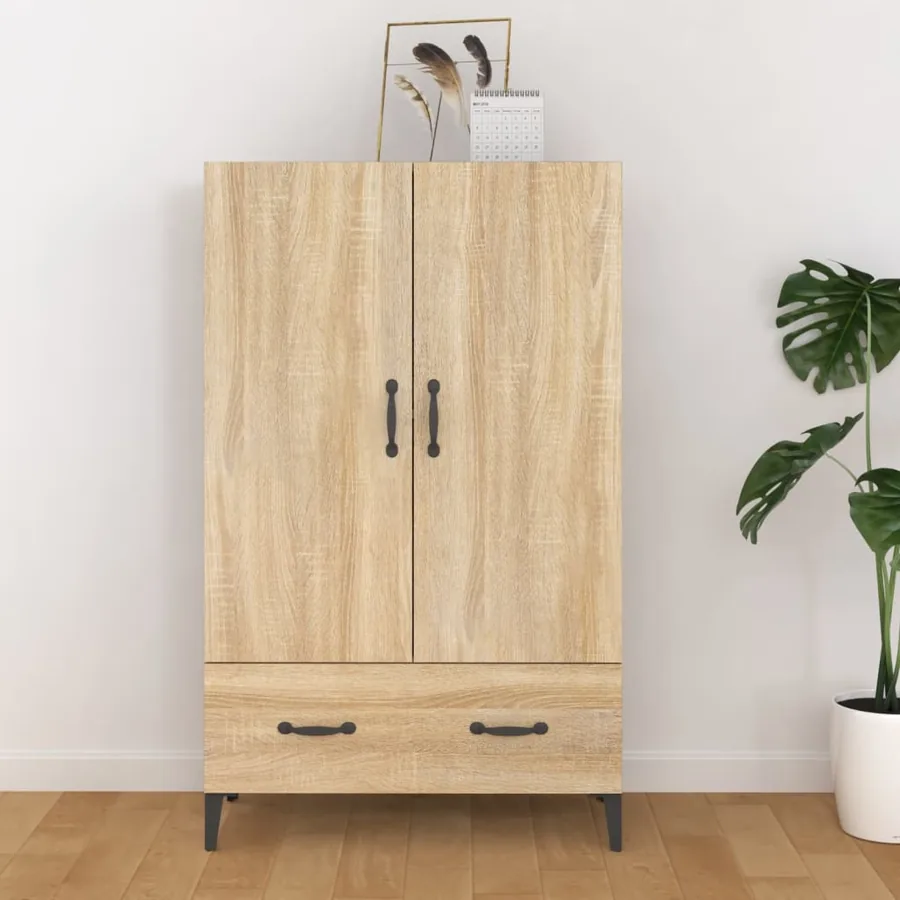 Buffet haut Chêne sonoma 70x31x115 cm Bois d'ingénierie