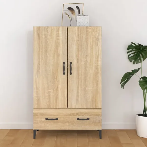 Buffet haut Chêne sonoma 70x31x115 cm Bois d'ingénierie