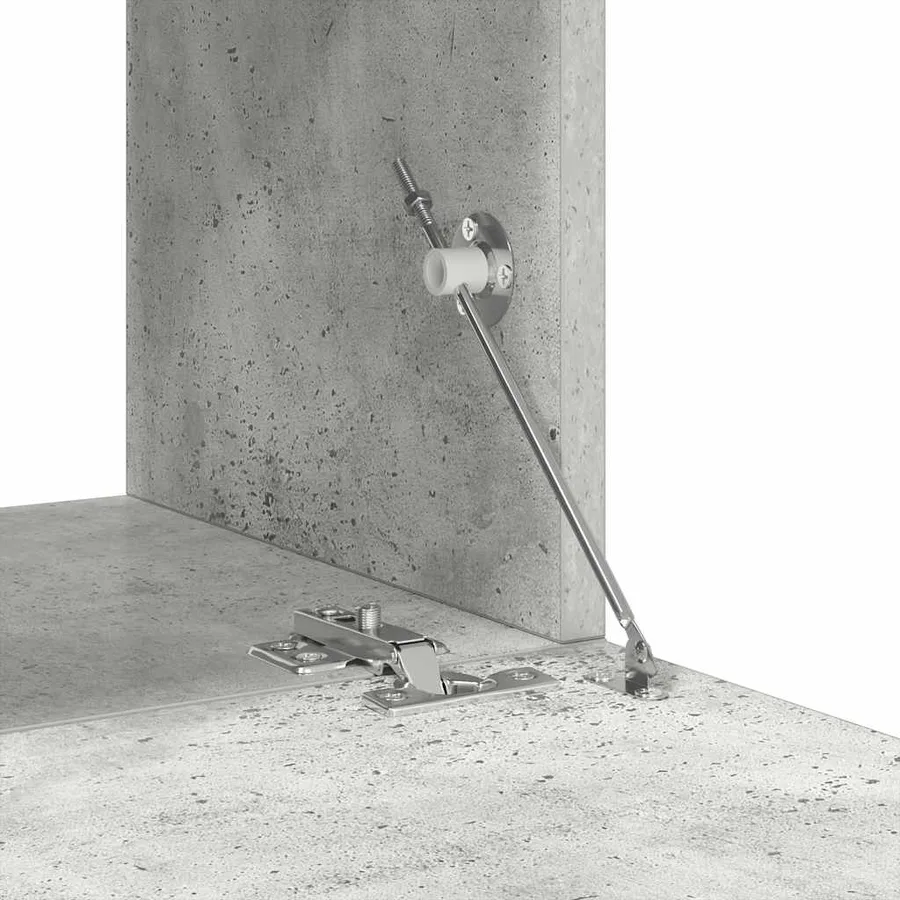 Ensemble de meuble TV 6 pcs Gris béton Bois d'ingénierie - 10