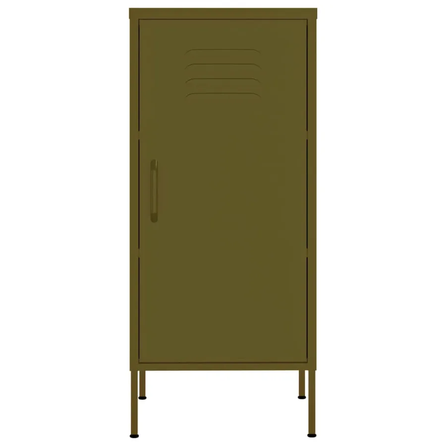Armoire de rangement Vert olive 42,5x35x101,5 cm Acier - 3