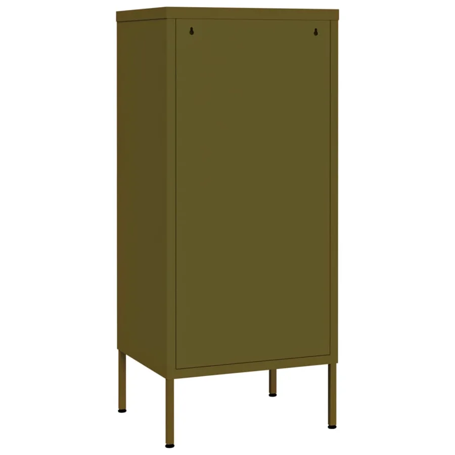 Armoire de rangement Vert olive 42,5x35x101,5 cm Acier - 5