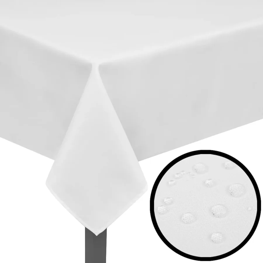 Nappes de table 5 pcs Blanc 170x130 cm