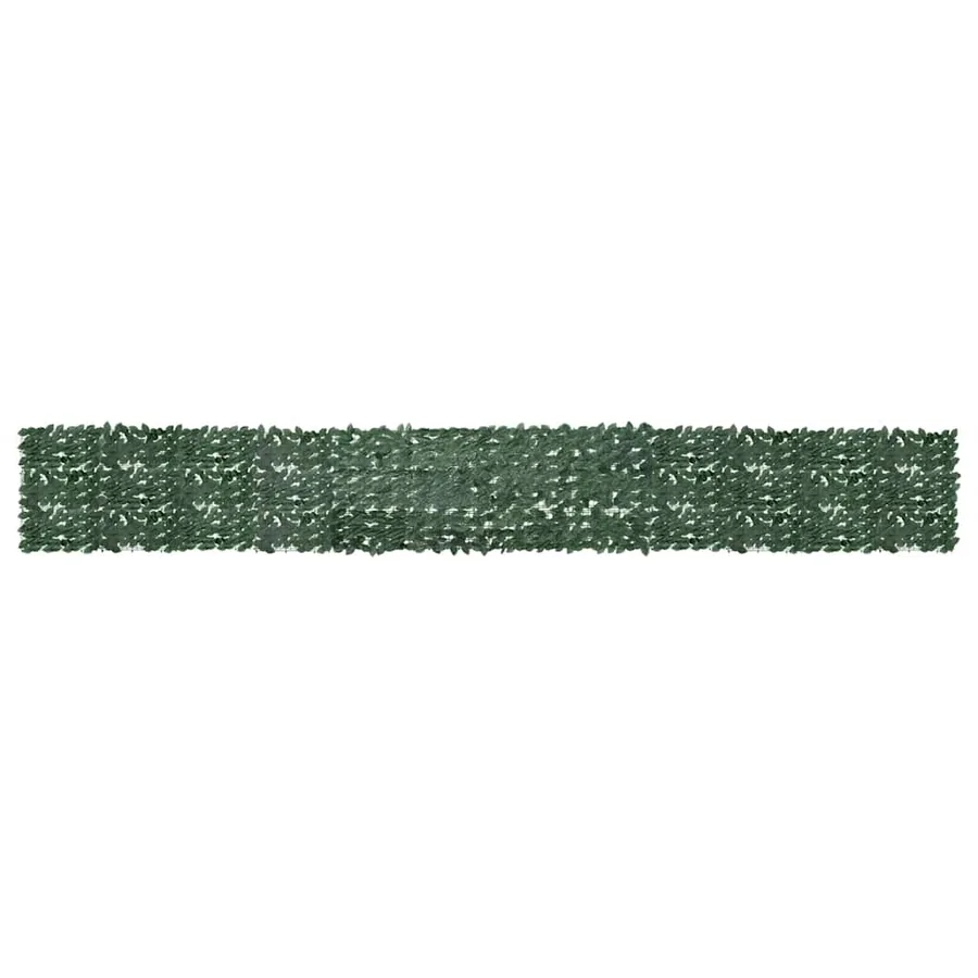 Écran de balcon avec feuilles vert foncé 600x75 cm