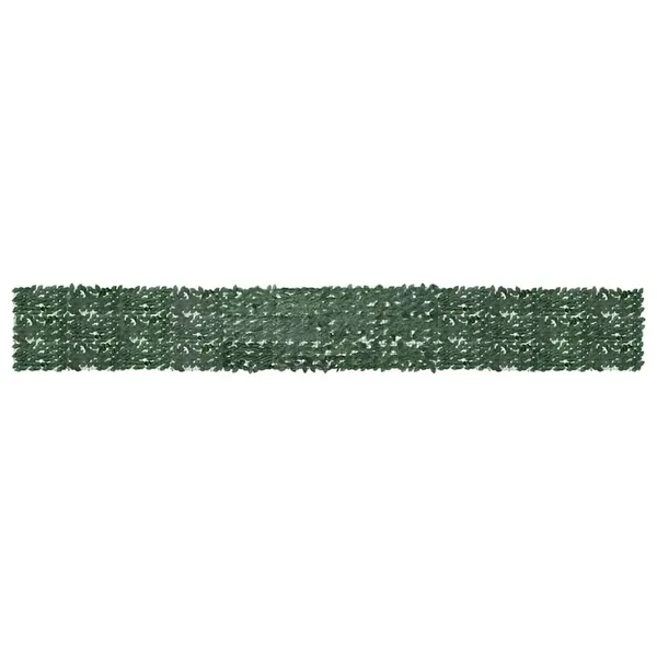 Écran de balcon avec feuilles vert foncé 600x75 cm