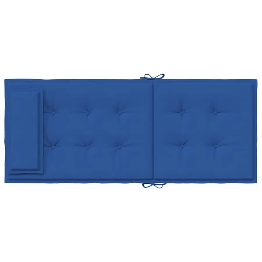 Coussins de chaise à dossier haut lot de 2 bleu royal - 7