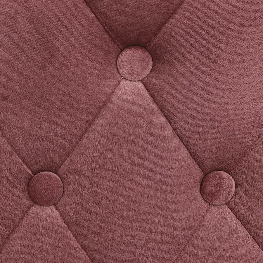 Tabourets de bar lot de 2 rose velours - 6