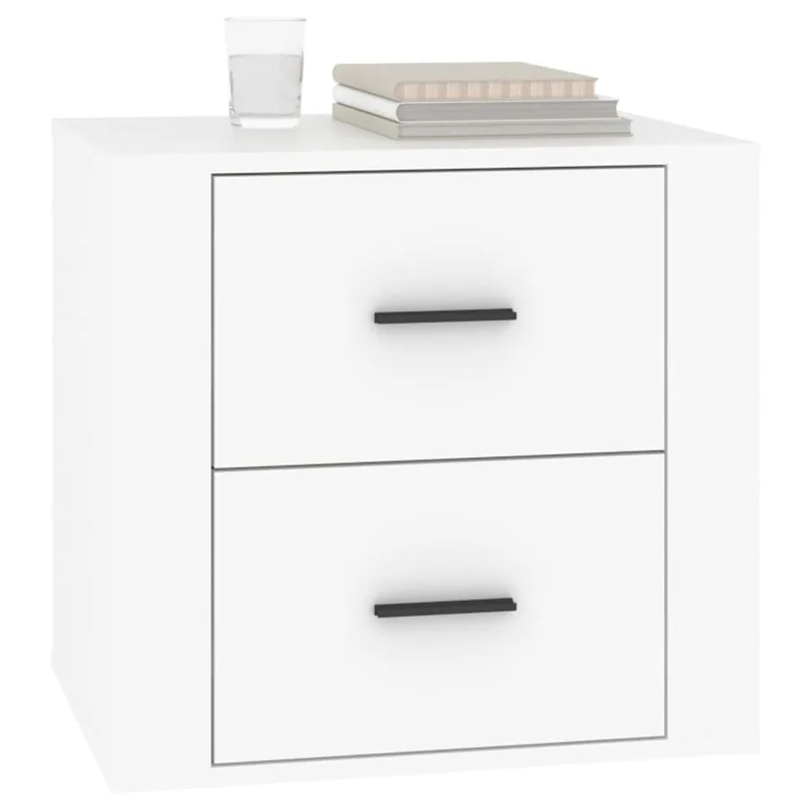 Table de chevet Blanc 50x39x47 cm - 4