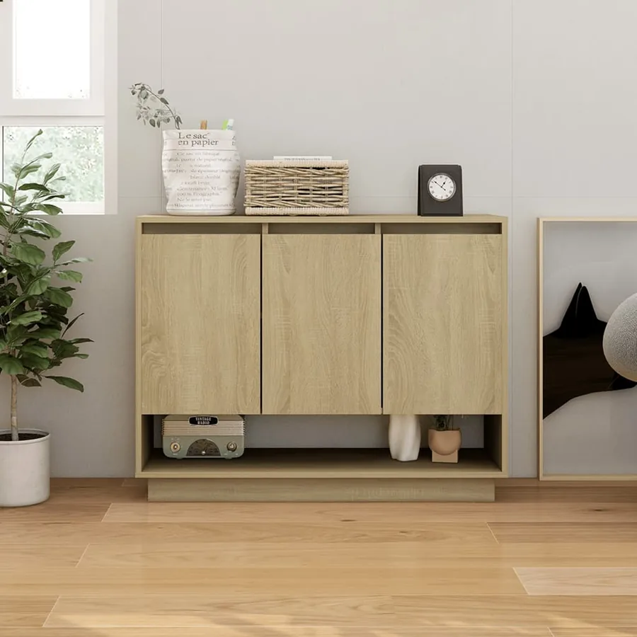Buffet Chêne sonoma 97x31x75 cm Bois d'ingénierie