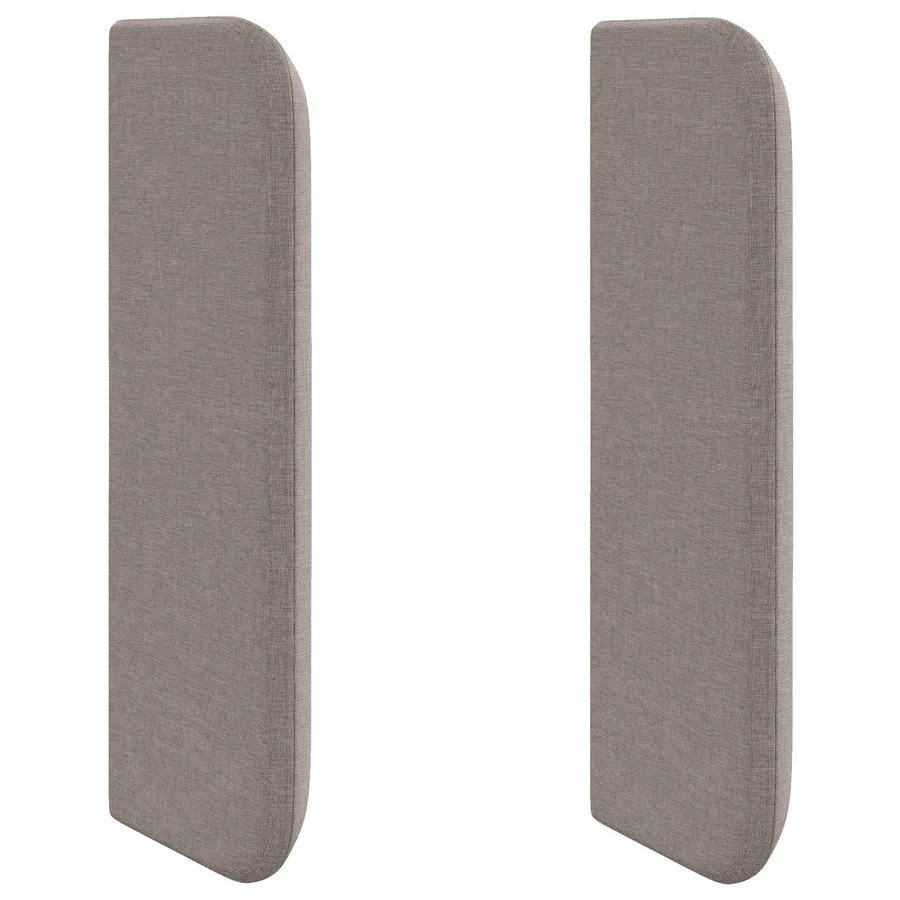 Oreille de tête de lit Taupe 40,5 x 40,5 x 4 cm tissu - 2