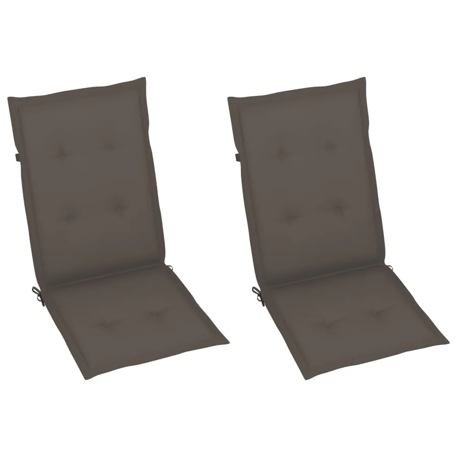 Chaise à bascule avec coussins Gris Bois d'acacia massif - 6