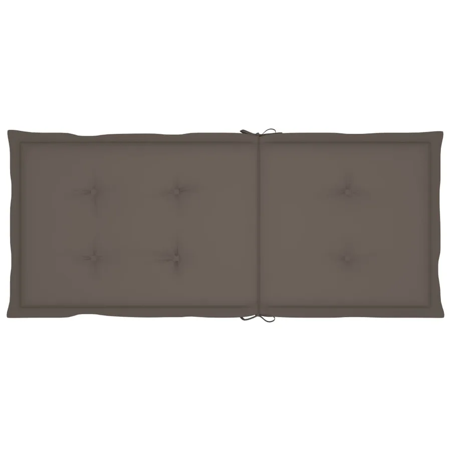 Chaise à bascule avec coussins Gris Bois d'acacia massif - 7