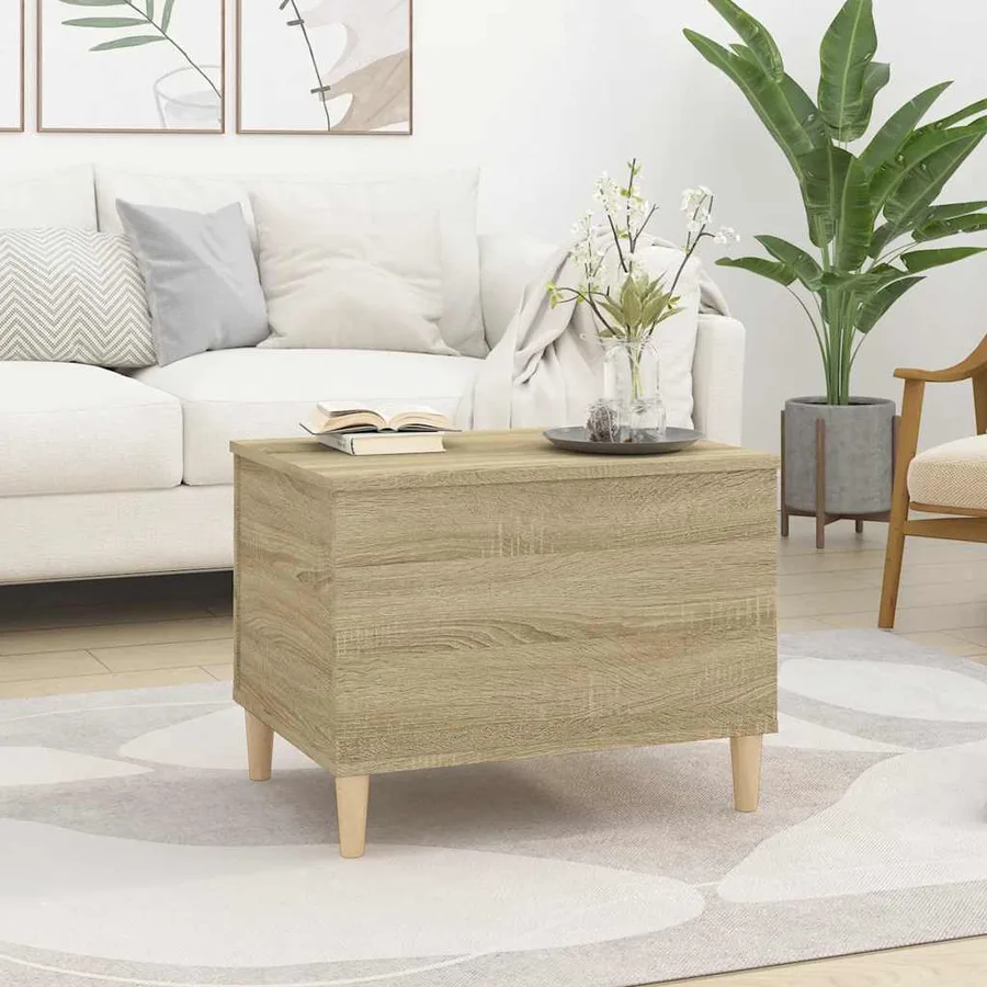 Table basse Chêne sonoma 60x44,5x45 cm Bois d'ingénierie - 3