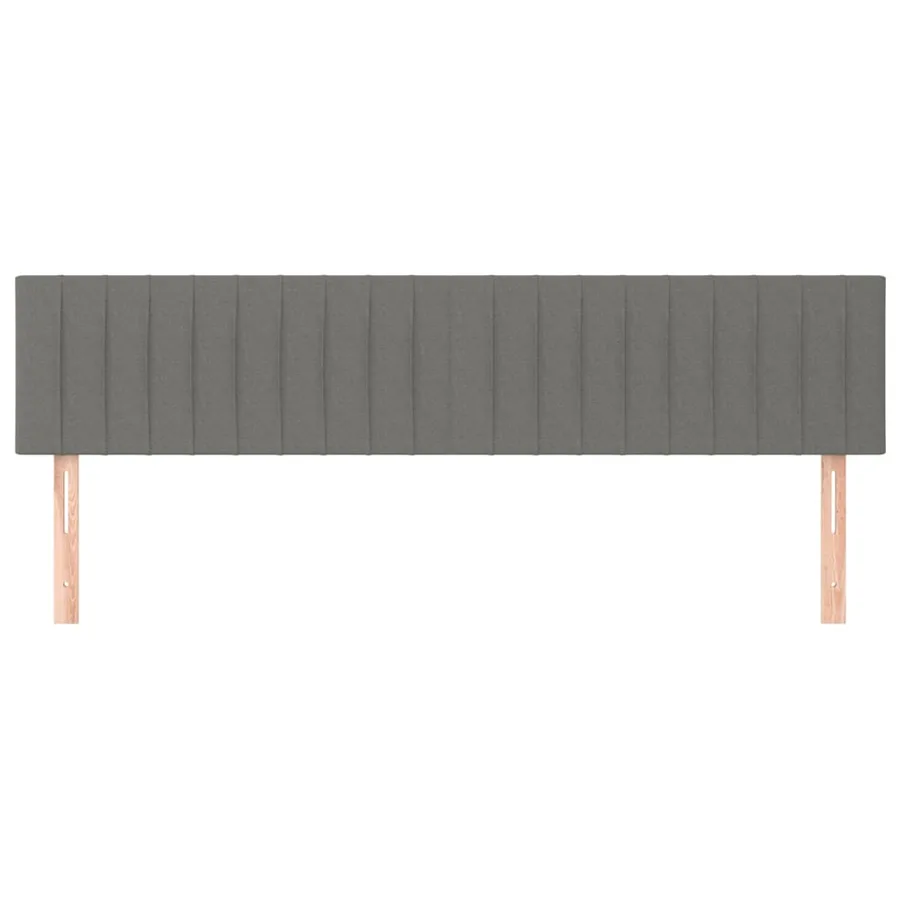 Têtes de lit Gris foncé 180x5x78/88 cm Tissu - 3