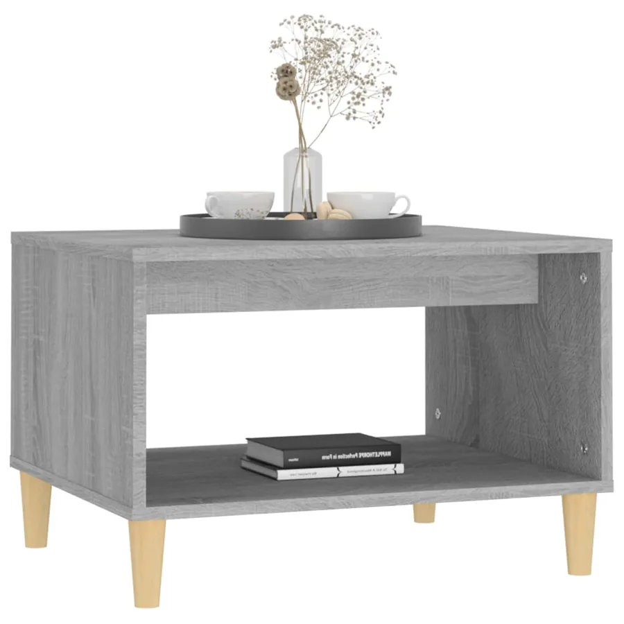 Table basse Sonoma gris 60x50x40 cm Bois d'ingénierie - 4