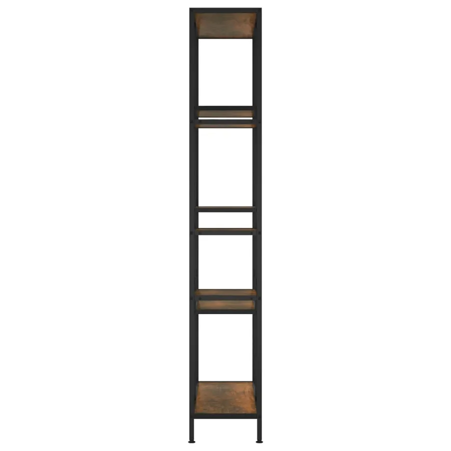 Étagère à livres 80x30x180 cm Acier et bois d'ingénierie - 4
