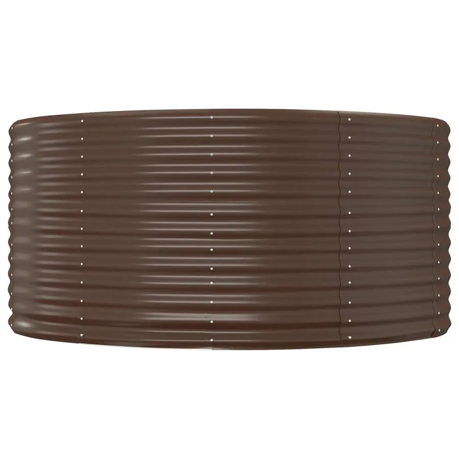 Jardinière surélevée Marron 140 x 140 x 68 cm Acier galvanisé - 3