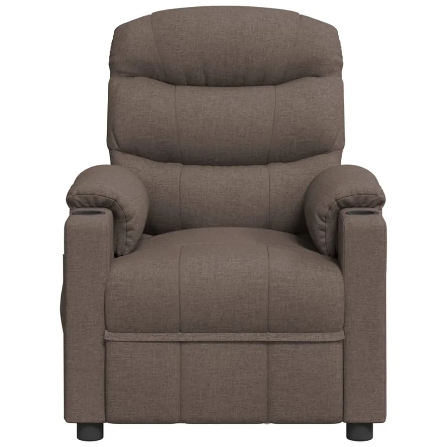 Fauteuil électrique de massage Taupe Tissu - 3