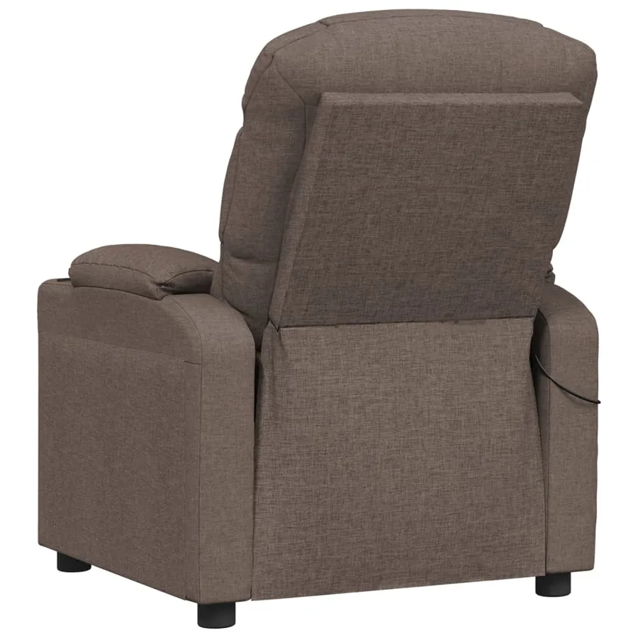 Fauteuil électrique de massage Taupe Tissu - 5