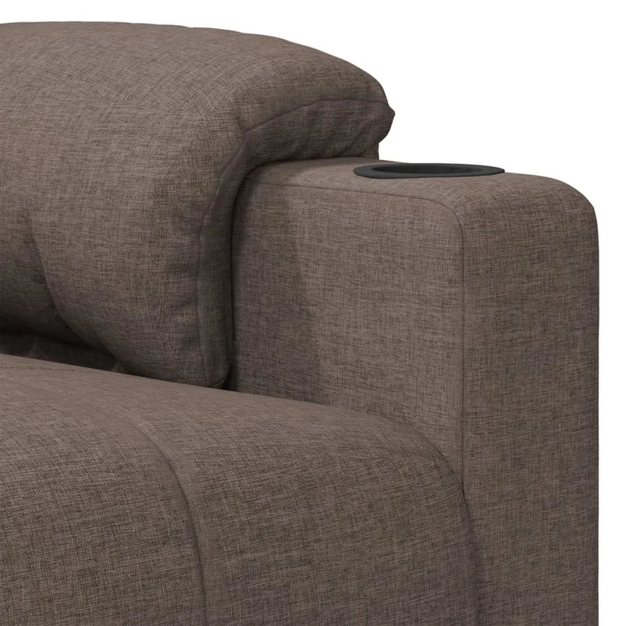 Fauteuil électrique de massage Taupe Tissu - 8