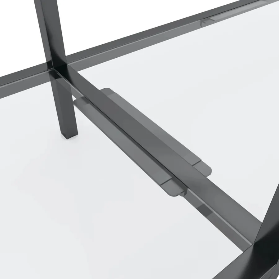 Table console Transparent 140x35x75,5 cm Verre trempé - 5