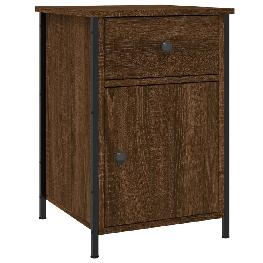 Tables de chevet 2pcs Chêne marron 40x42x60cm Bois d'ingénierie - 5