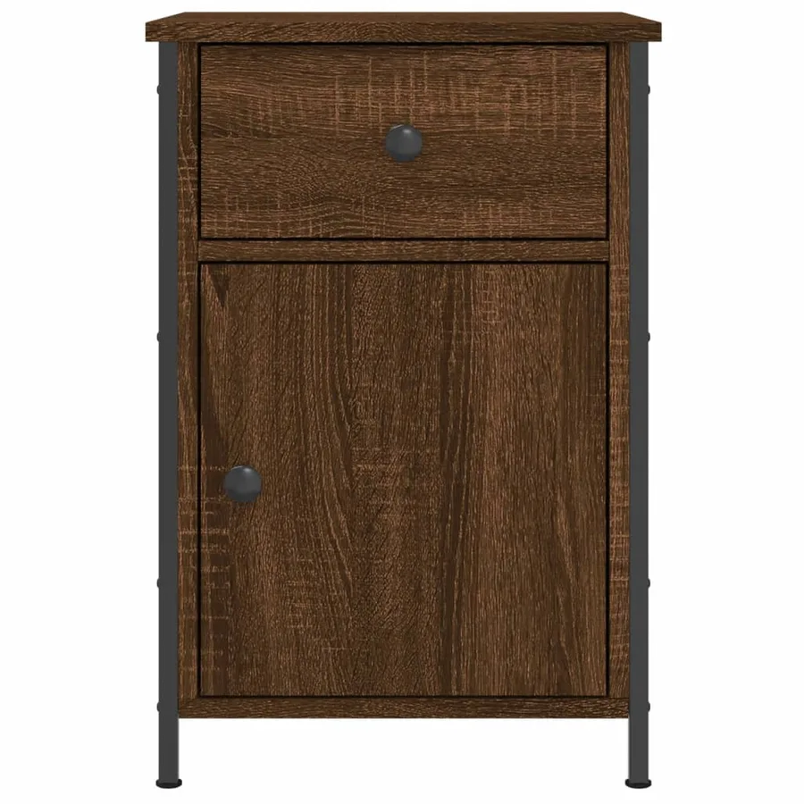 Tables de chevet 2pcs Chêne marron 40x42x60cm Bois d'ingénierie - 6
