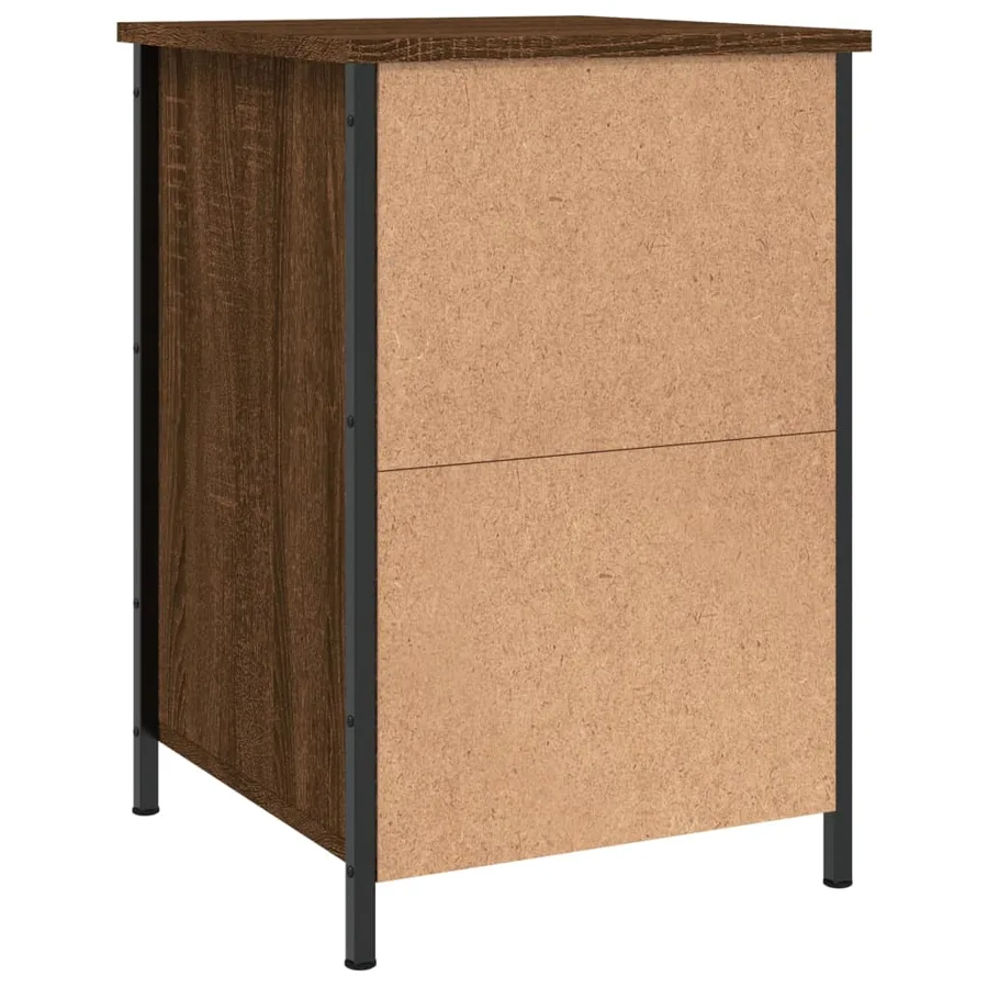 Tables de chevet 2pcs Chêne marron 40x42x60cm Bois d'ingénierie - 9
