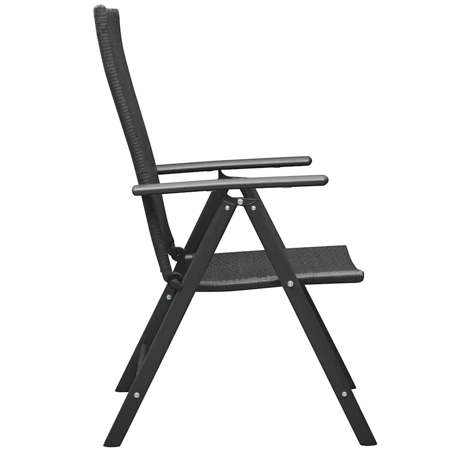 Ensemble à manger de jardin 5 pcs noir et marron - 6