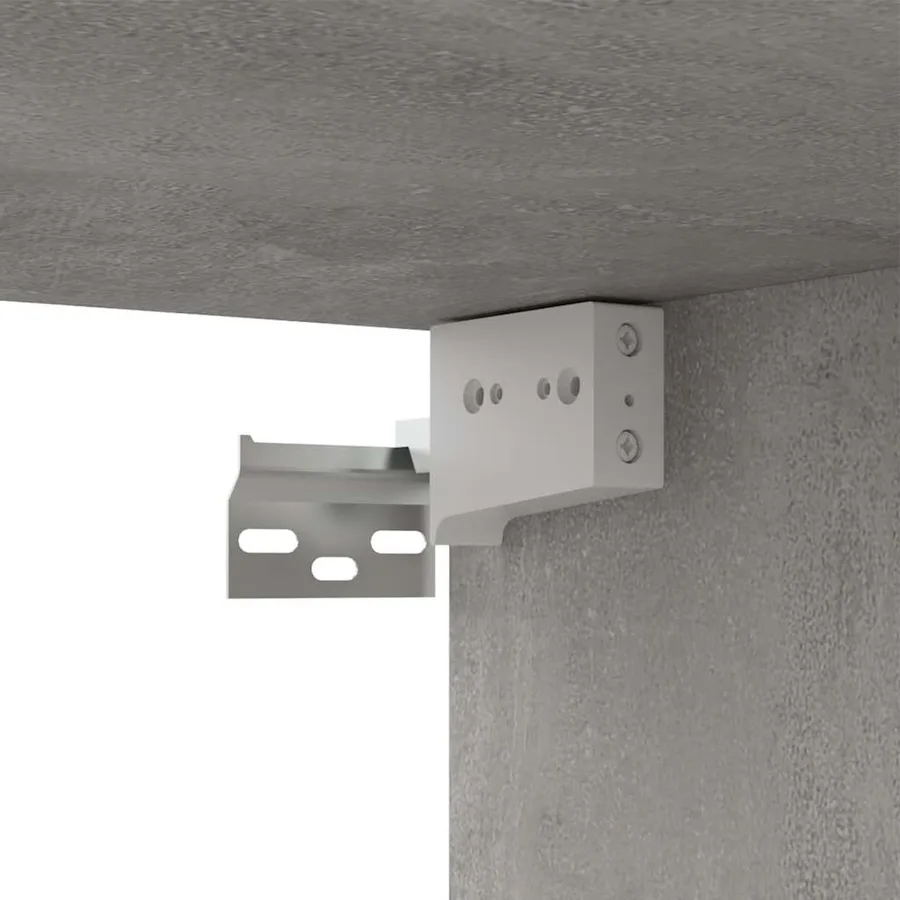 Ensemble de meubles TV 7 pcs Gris béton Bois d'ingénierie - 10