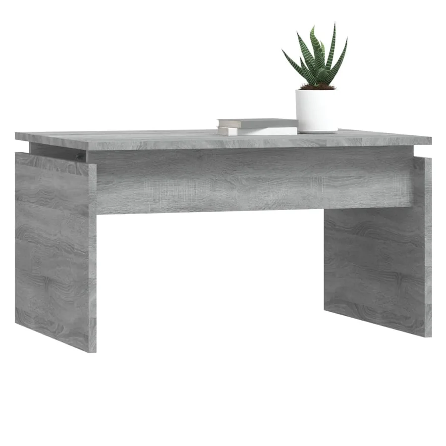 Table basse Sonoma gris 68x50x38 cm Bois d'ingénierie - 4