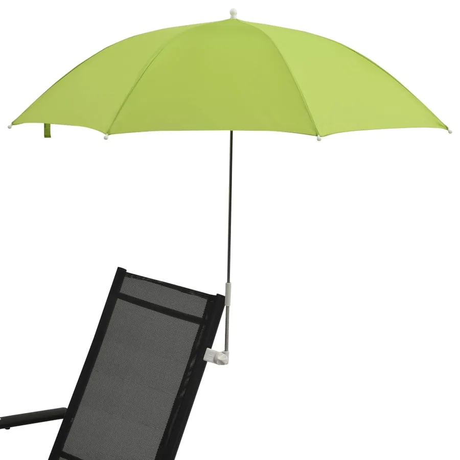 Parasols de chaise de camping 2 pcs Vert 105 cm - 4