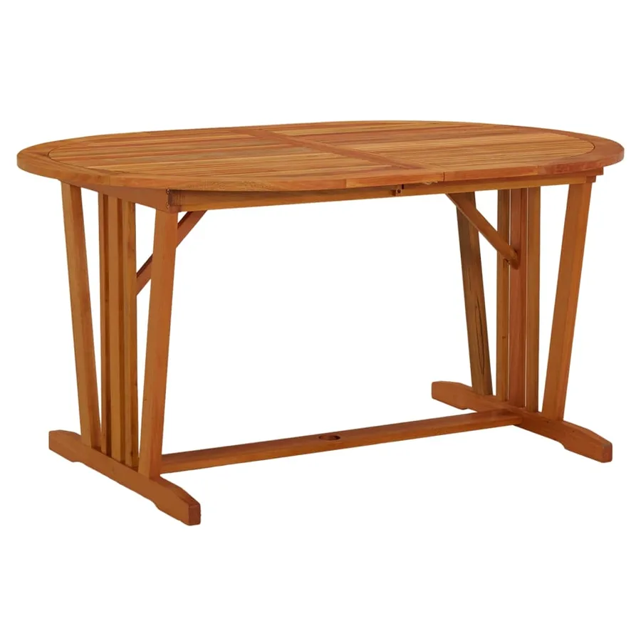 Table de jardin 200x100x75 cm Bois d'eucalyptus solide - 5