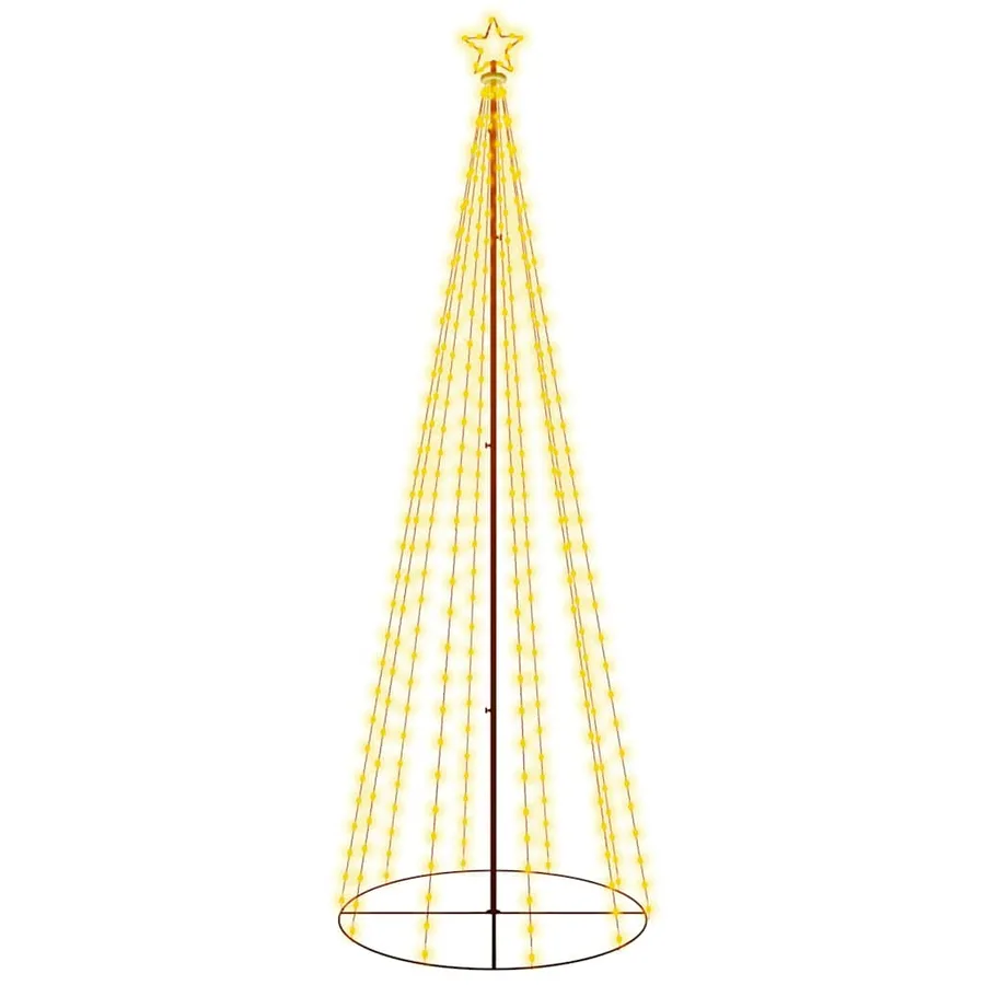 Arbre de Noël cône 310 LED Blanc chaud 100x300 cm - 2