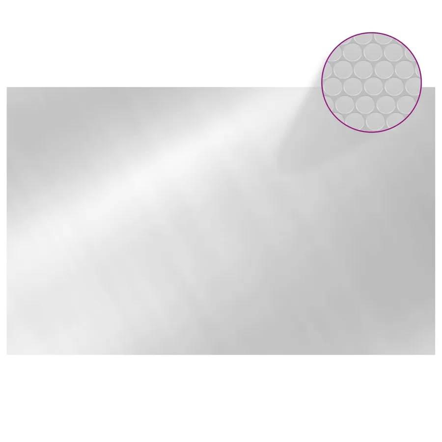 Couverture de piscine rectangulaire 800x500 cm PE Argenté - 3