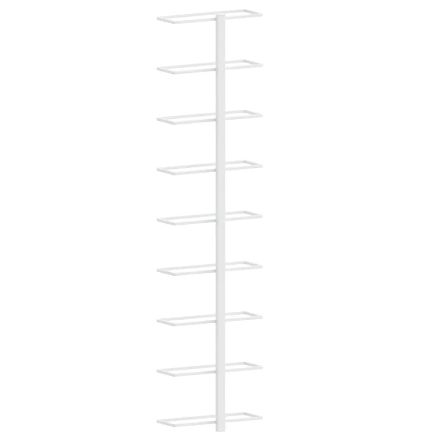 Casier à vin mural pour 9 bouteilles 2 pcs Blanc Fer - 8