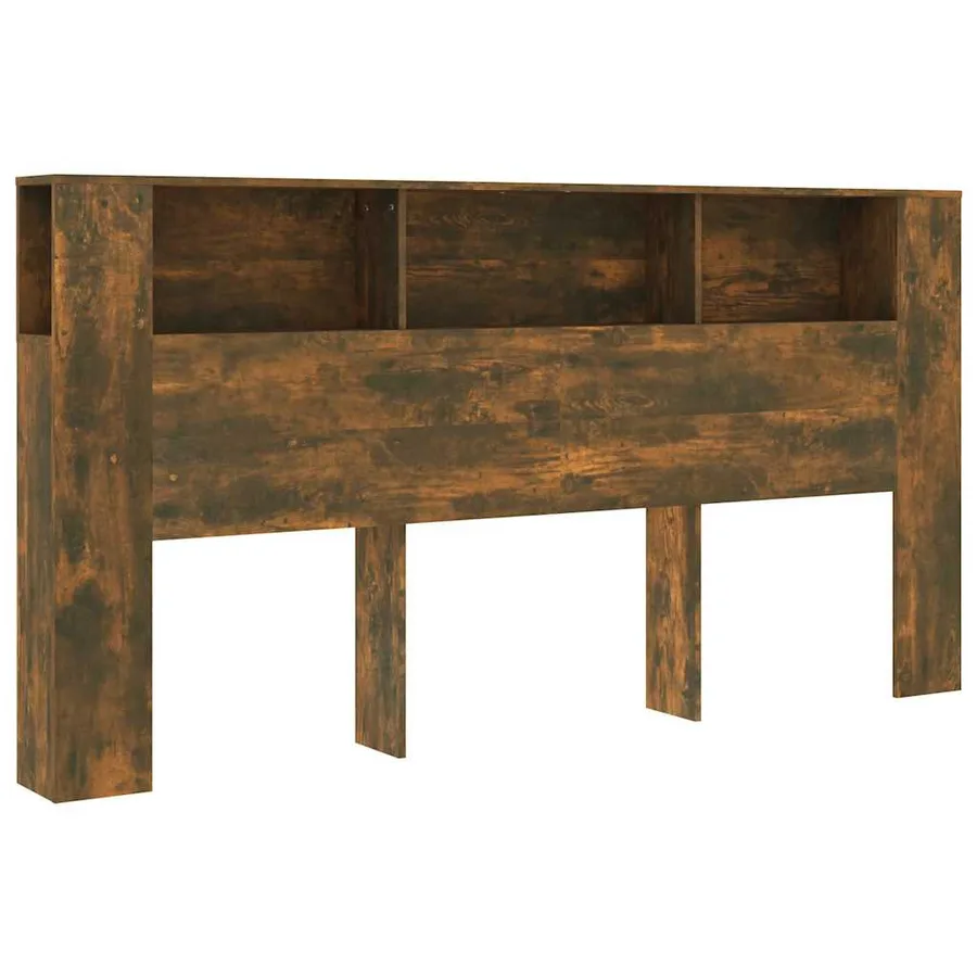 Armoire de tête de lit 200x18,5x104,5 cm bois d'ingénierie - 2