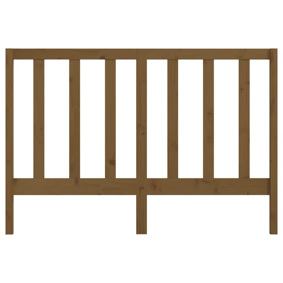 Tête de lit Marron miel 156x4x100 cm Bois massif de pin - 4