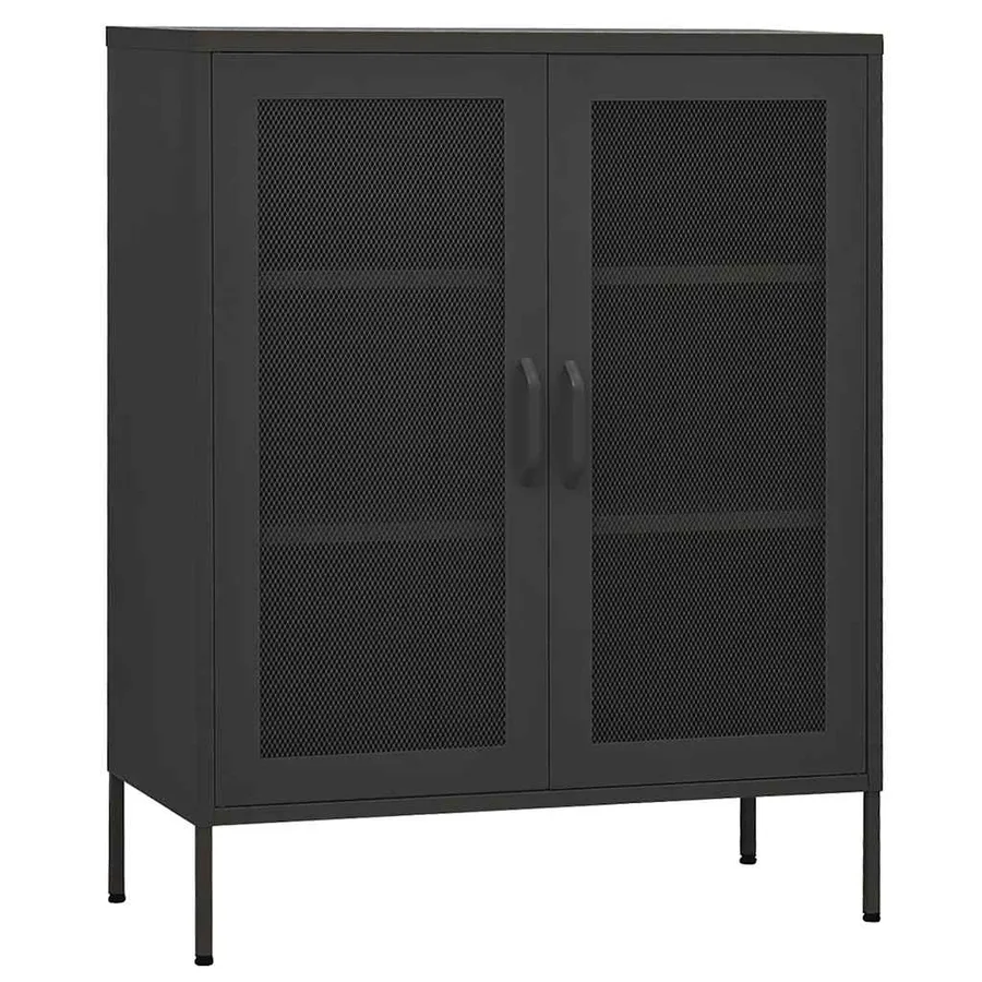Armoire de rangement Anthracite 80x35x101,5 cm Acier - 2