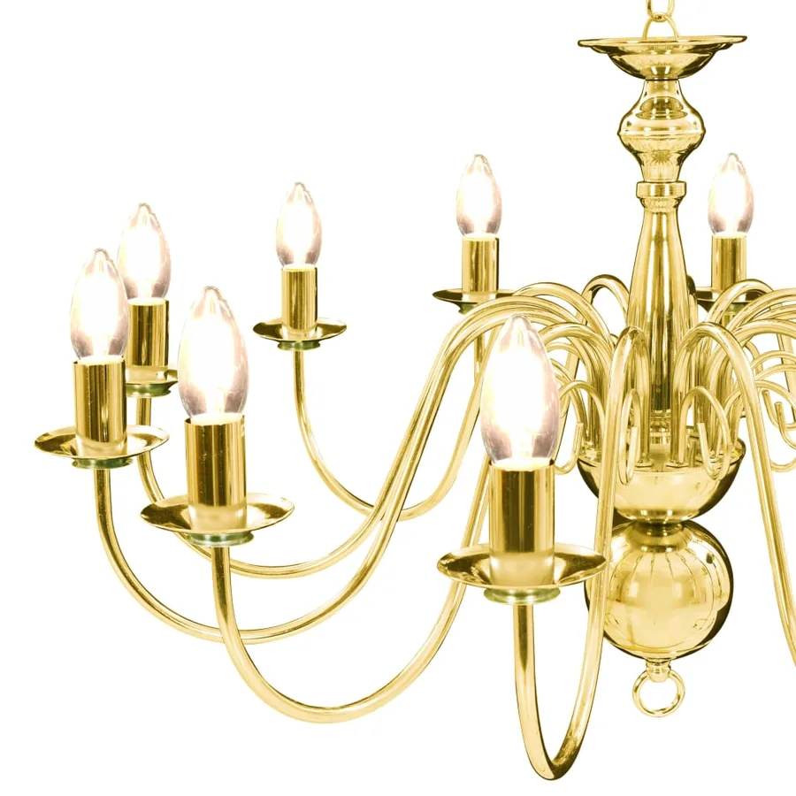 Lustre Doré 12 ampoules E14 - 6