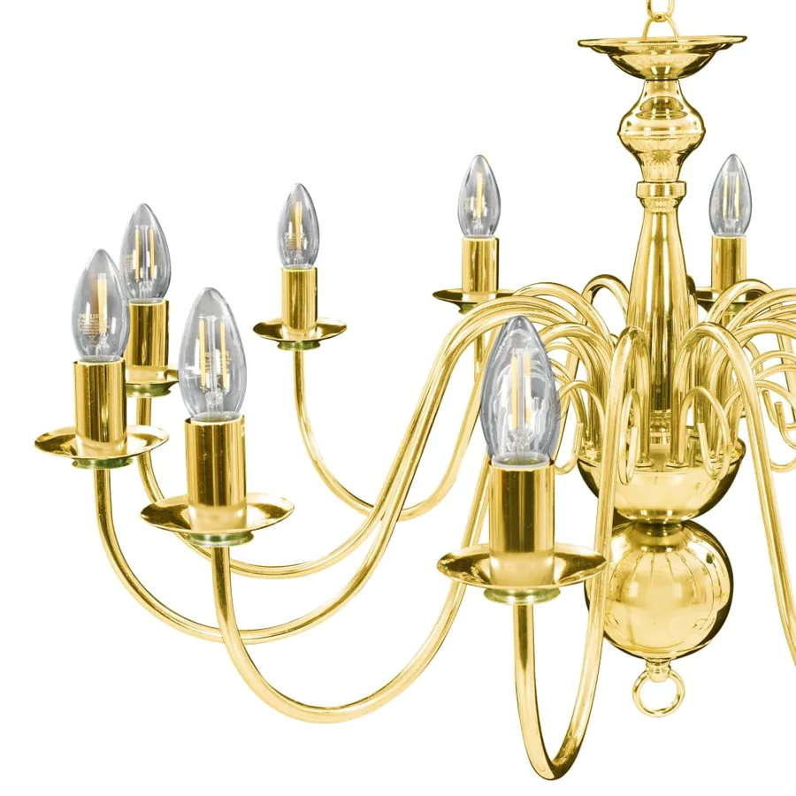 Lustre Doré 12 ampoules E14 - 7