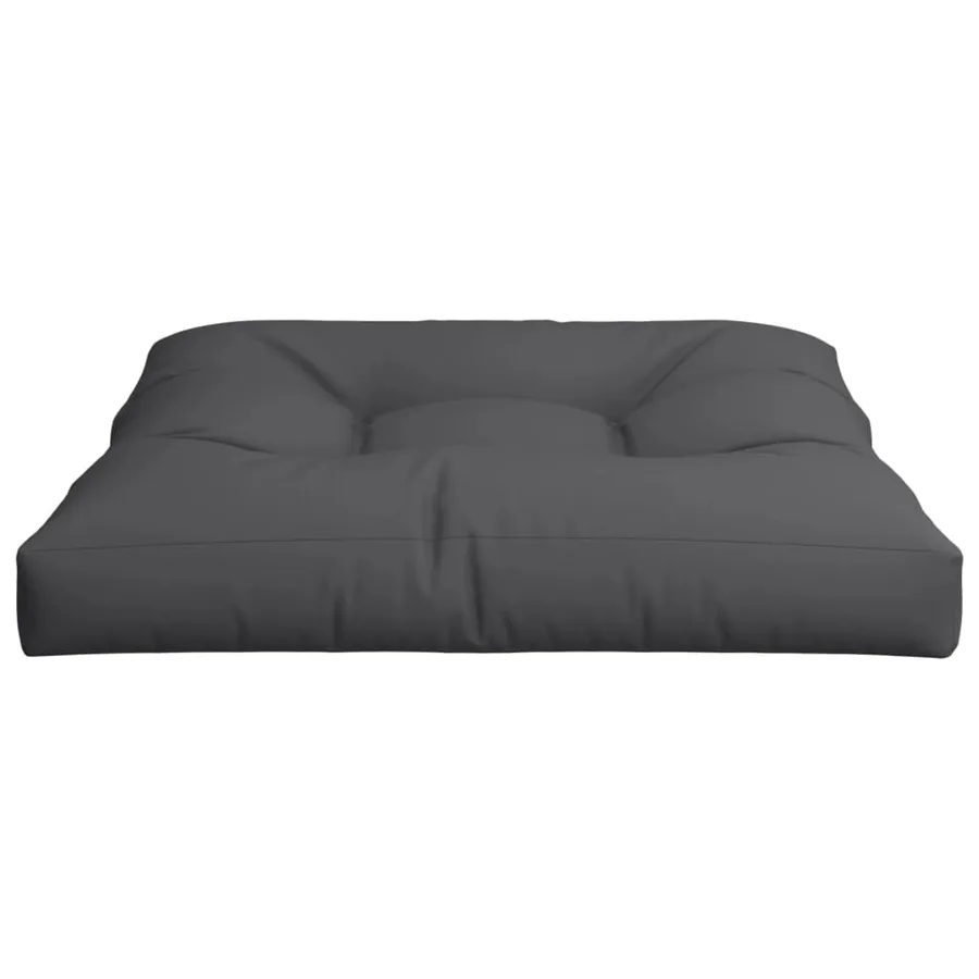 Coussin de palette noir 80x80x12 cm tissu - 5