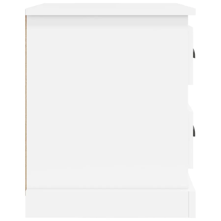 Tables de chevet 2 pcs blanc 39x39x47,5 cm bois d'ingénierie - 9