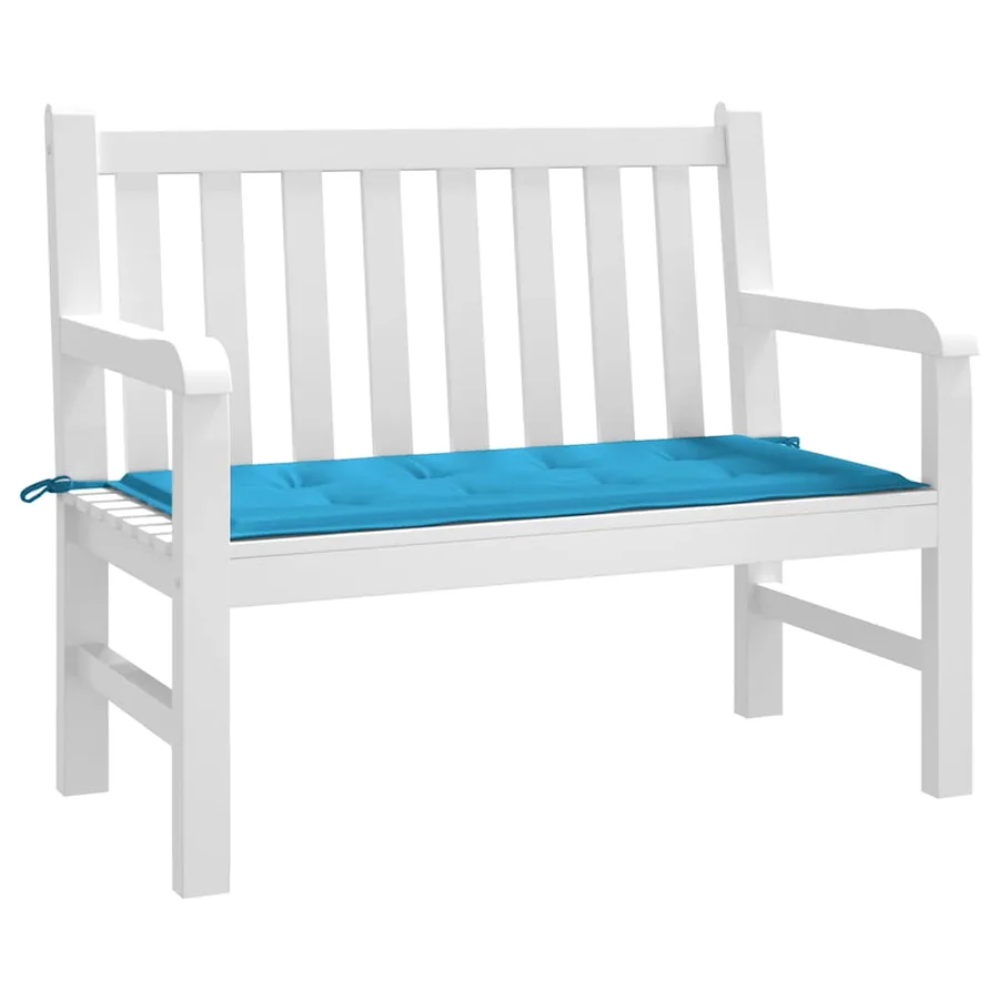 Coussin de banc de jardin bleu 100x50x3 cm tissu oxford - 3