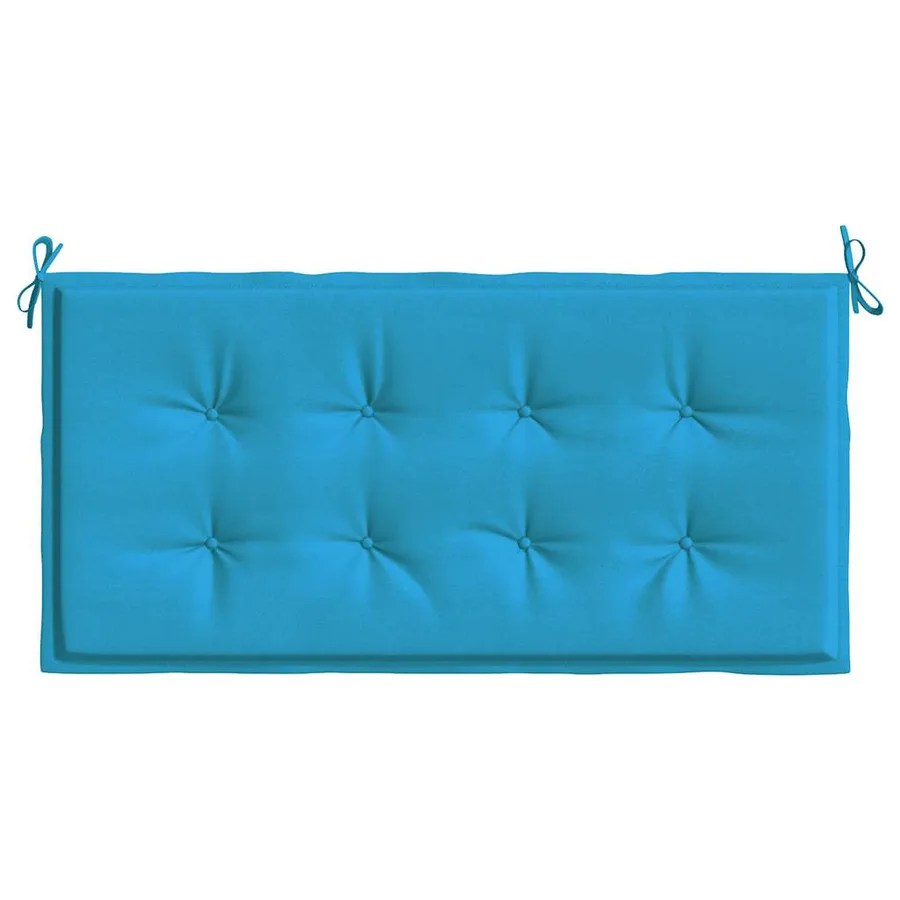 Coussin de banc de jardin bleu 100x50x3 cm tissu oxford - 4