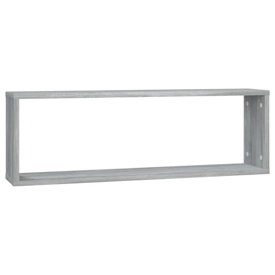 Étagères murales cubiques 4 pcs Sonoma gris 80x15x26,5 cm - 5