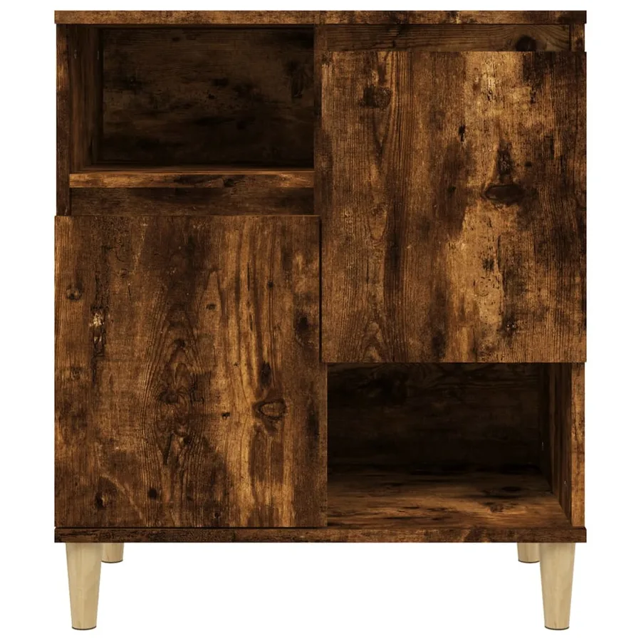 Buffets 3 pcs chêne fumé 60x35x70 cm bois d'ingénierie - 6