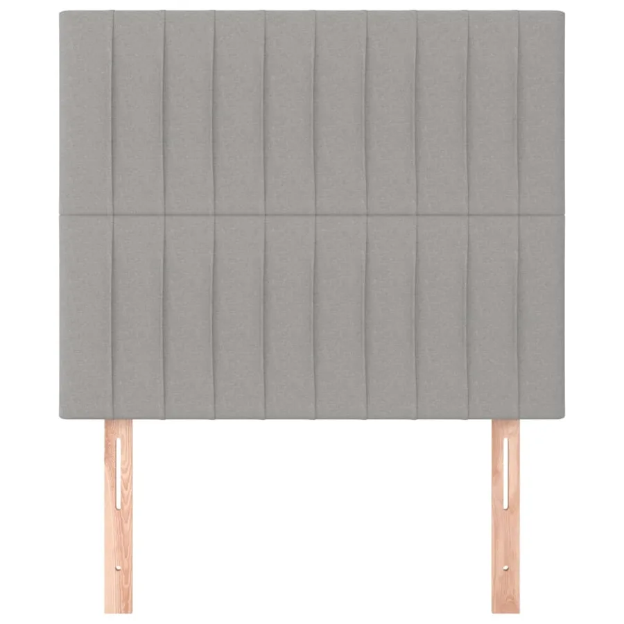 Tête de lit Gris clair 90x5x118/128 cm Tissu - 3