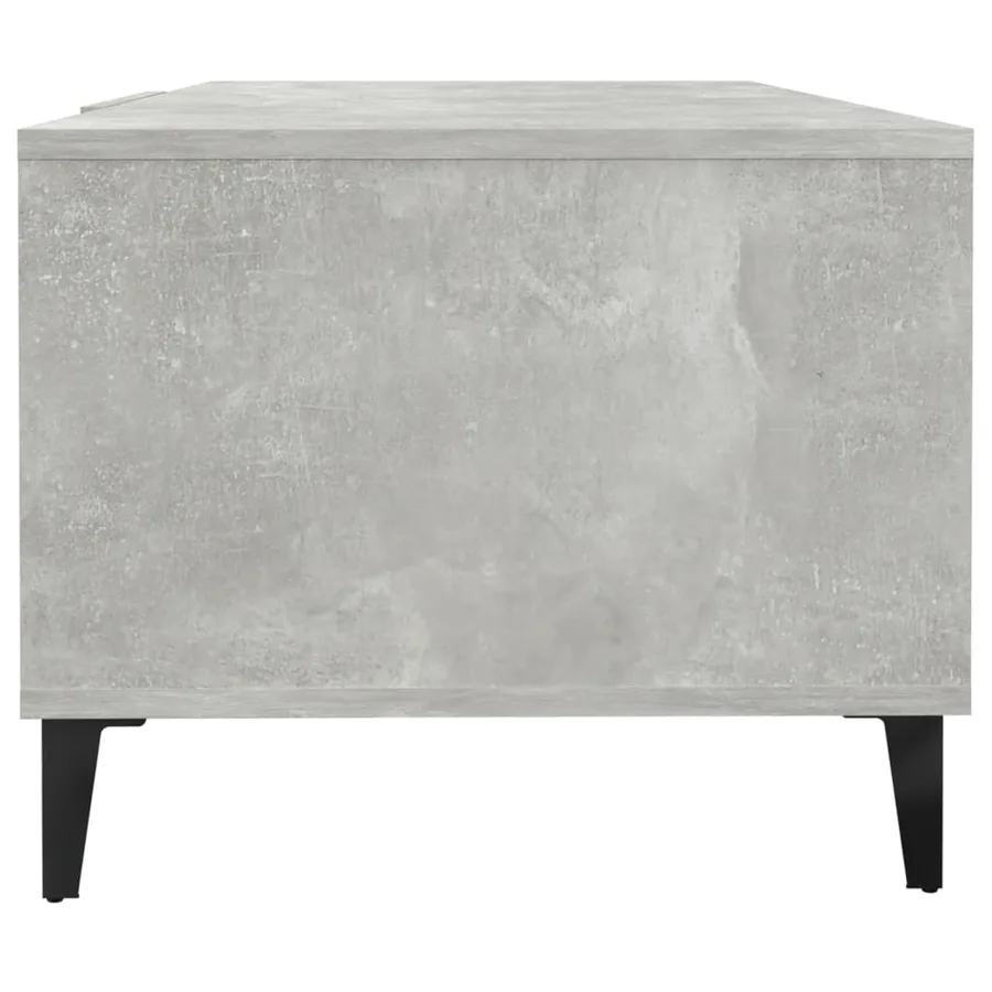 Table basse Gris béton 102x50x40 cm Bois d'ingénierie - 7